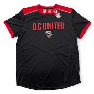 MLS DC United Soccer Jersey Shirt Black Red Mens XL NWT NEW